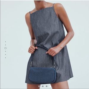 Zara Strappy Mini Dress Yellow XS